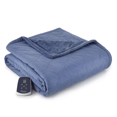 Micro Flannel Reversible Electric Throw Blanket 62" X 84" By Shavel Home Products 5 Micro Flannel Reversible Electric Throw Blanket 62" X 84" By Shavel Home Products - Image 3