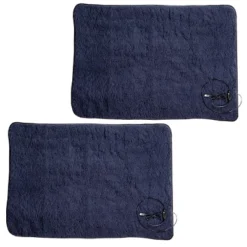 Heated Blanket 2-Pack - USB-Powered Fleece Throw Blankets For Travel, Home, Office, Or Camping - Winter Car Accessories By Stalwart (Navy Blue) -Bedding Shop GUEST 40e1f150 782b 487e a267 1e66c52b1b1e