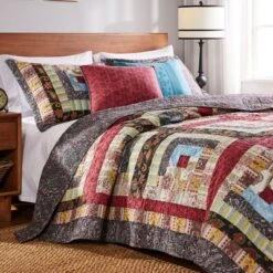 Colorado Lodge Quilt Set 5-Piece Multicolor By Greenland Home Fashions -Bedding Shop GUEST 41661f26 08be 4372 8c79 4841965fdda5