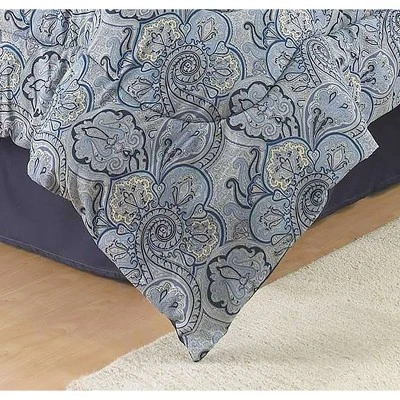 King 6pc Paddock Shawl Comforter Set Blue - Traditions By Waverly 4 King 6pc Paddock Shawl Comforter Set Blue - Traditions By Waverly - Image 2