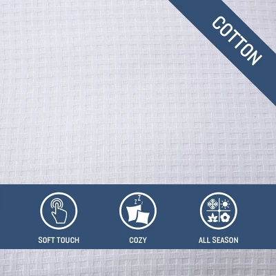 Basketweave 100% Cotton Comforter Set White - Tommy Bahama 11 Basketweave 100% Cotton Comforter Set White - Tommy Bahama - Image 9