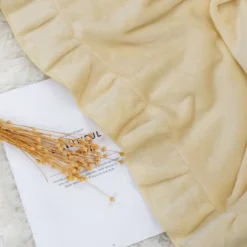 PiccoCasa Flannel Fleece Luxury Sofa With Ruffle Trim Lightweight Plush Microfiber Solid Blanket -Bedding Shop GUEST 45108266 c8fe 4de4 8b02 3183fa271428