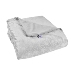 48"x72" Clean Comfort 15lbs Weighted Blanket With Removable Cover Gray - Sealy -Bedding Shop GUEST 4748f563 036b 4ab3 8bfa 460cfa3a35be