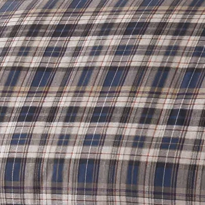 Port Gamble Plaid Comforter And Sham Set Navy - Eddie Bauer® 5 Port Gamble Plaid Comforter And Sham Set Navy - Eddie Bauer® - Image 3