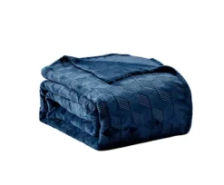 Super Comfy & Plush Chevron Arrow Embossed Jacquard Microplush Blanket