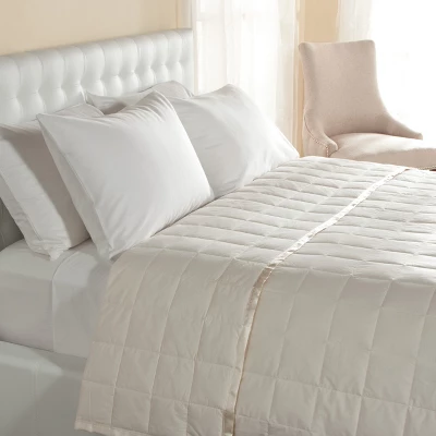 DOWNLITE Lightweight 230 TC Luxury Satin Trim Down Blanket 3 DOWNLITE Lightweight 230 TC Luxury Satin Trim Down Blanket