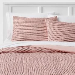 Strawberry Print Reversible Microfiber Comforter & Sheet Set Light Pink - Room Essentials™ -Bedding Shop GUEST 509e45d1 864d 4b14 8596 d95b17988f3b