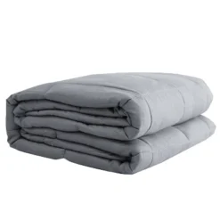 48"x72" 100% Cotton 20lbs Weighted Blanket Silver Gray - Pur Serenity -Bedding Shop GUEST 52e63c61 6f07 483b b061 84e71b7856b5