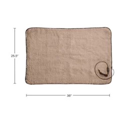 Heated Blanket 2-Pack - USB-Powered Throw Blankets For Travel, Home, Office, Or Camping – Winter Car Accessories By Stalwart (Natural) -Bedding Shop GUEST 5384ca2b 85d2 416c a393 165ddc1e198a