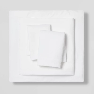 12pc Chambray Matelasse Stripe Comforter & Sheet Bedding Set Gray - Threshold™ 7 12pc Chambray Matelasse Stripe Comforter & Sheet Bedding Set Gray - Threshold™ - Image 5