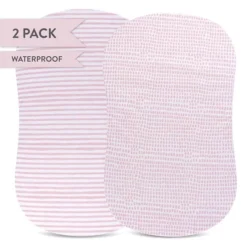 Ely's & Co. Baby Fitted Waterproof Sheet Set 100% Combed Jersey Cotton Mauve Pink Stripes & Splash 12 Ely's & Co. Baby Fitted Waterproof Sheet Set 100% Combed Jersey Cotton Mauve Pink Stripes & Splash -Bedding Shop GUEST 5d159b55 eda4 46dd 938e bfdb75f9863c