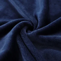 1 Pc Queen Microfiber Flannel Fleece Bed Blankets Navy Blue - PiccoCasa -Bedding Shop GUEST 5d3ea74e c3e3 4477 90b5 71dd52e2ce40