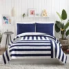 3pc King Block Stripe Quilt & Sham Set Blue - Ampersand For Makers Collective 2 3pc King Block Stripe Quilt & Sham Set Blue - Ampersand For Makers Collective -Bedding Shop GUEST 5fae726c 16ba 4c51 a87b 09e2bc806db9