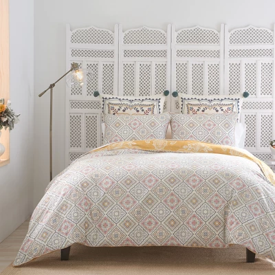 Landour Reversible Percale Cotton Comforter Set Yellow - Heirlooms Of India 5 Landour Reversible Percale Cotton Comforter Set Yellow - Heirlooms Of India - Image 3