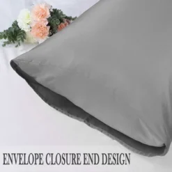 4 Pcs Queen 20"x30" Silk Satin Luxury Cooling Pillowcase Grey - PiccoCasa 8 4 Pcs Queen 20"x30" Silk Satin Luxury Cooling Pillowcase Grey - PiccoCasa -Bedding Shop GUEST 6057d440 beee 40c2 97e5 e555415a9be4