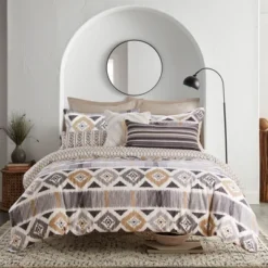 Santa Fe Duvet Set - Grey, Cream & Tan - Levtex Home -Bedding Shop GUEST 618cc93b bb69 42b6 892e d3cfed90625c