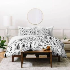 Heather Dutton Winter Wonderland White Duvet Cover Set Black/White - Deny Designs -Bedding Shop GUEST 63fcad8f dff0 42cd 9d29 84a774d338f8