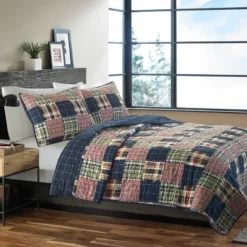 Eddie Bauer Madrona 100% Cotton Quilt Set Blue -Bedding Shop GUEST 64f65cac 1663 43ca 9897 8b862987a50d