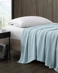 Eddie Bauer 100% Cotton Textured Twill Solid Blanket Collection -Bedding Shop GUEST 682a9952 a089 494f 8335 fe2c3a1f72e3