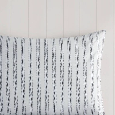 Sorrel Full/Queen 3pc Cotton Printed Reversible Coverlet Set Dark Blue 4 Sorrel Full/Queen 3pc Cotton Printed Reversible Coverlet Set Dark Blue - Image 2