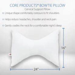 Core Products Bowtie Pillow- Neck & Head Support For Side & Back Sleeping -Bedding Shop GUEST 695a6079 d292 4da0 a141 9fab50607a3f