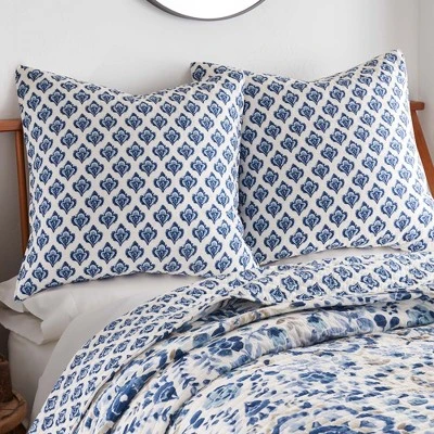 Lorrance Blue Euro Sham Set - Two Euro Shams - Levtex Home 3 Lorrance Blue Euro Sham Set - Two Euro Shams - Levtex Home
