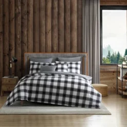 Eddie Bauer Canyon Plaid 7pc Comforter Set Black/White 15 Eddie Bauer Canyon Plaid 7pc Comforter Set Black/White -Bedding Shop GUEST 6af66e5a b06b 4cf9 a4e3 a824fa793ca2