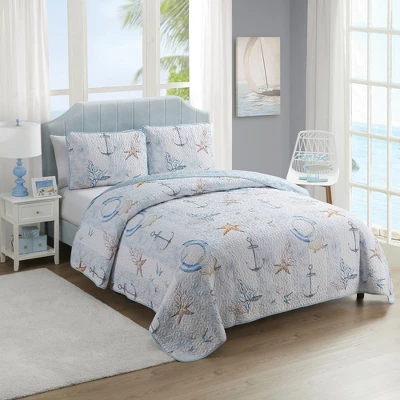 Sweet Home Collection Quilt Embroidered Soft And Luxurious Quilt Set With Shams 3 Sweet Home Collection Quilt Embroidered Soft And Luxurious Quilt Set With Shams