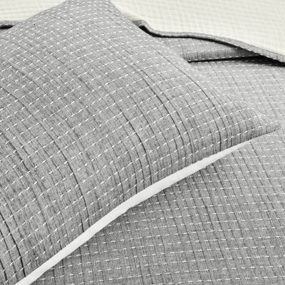3pc Pickstitch Quilt/Coverlet - Lush Décor 4 3pc Pickstitch Quilt/Coverlet - Lush Décor - Image 2