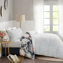 Sorrel Full/Queen 3pc Cotton Printed Reversible Coverlet Set Dark Blue 26 Sorrel Full/Queen 3pc Cotton Printed Reversible Coverlet Set Dark Blue -Bedding Shop GUEST 6e2a4930 5671 484c 9b15 ec6dadebcced