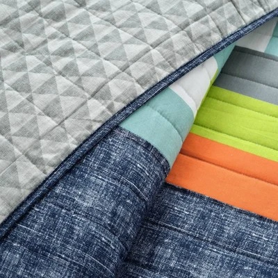 Shelly Stripe Quilt Set - Lush Décor 5 Shelly Stripe Quilt Set - Lush Décor - Image 3