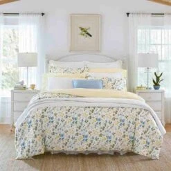 Meadow Floral 100% Cotton Duvet Cover & Sham Set White/Blue - Laura Ashley -Bedding Shop GUEST 7447df50 2f98 4929 8301 d1dbabd8a6fc