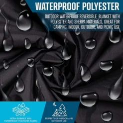 Zone Tech Faux Shearling Fleece Travel Blanket ,Grey Soft Plush Warm Comfortable Car Seat 59"x43” Blanket, Great For Winter, Home, Office And Camping -Bedding Shop GUEST 75815c07 4e70 4386 a904 94841770b57c