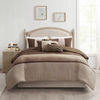 Overland Faux Suede Duvet Cover Set 5 Overland Faux Suede Duvet Cover Set - Image 3