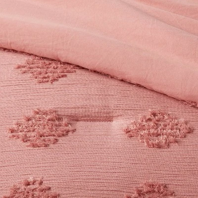 Tufted Diamond Crinkle Comforter & Sham Set - Threshold™ 5 Tufted Diamond Crinkle Comforter & Sham Set - Threshold™ - Image 3