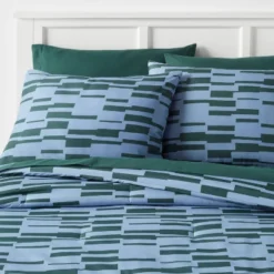 Foster Microfiber Reversible Comforter & Sheets Set Blue/Dark Green - Room Essentials™ 13 Foster Microfiber Reversible Comforter & Sheets Set Blue/Dark Green - Room Essentials™ -Bedding Shop GUEST 79e4d924 51e8 43a6 af5e e6e2f1c94bf4