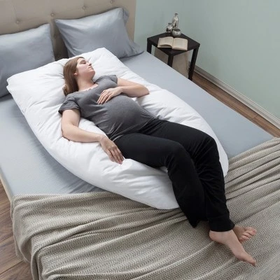 Bluestone Full Body Contour U Pillow - Great For Pregnancy - White 5 Bluestone Full Body Contour U Pillow - Great For Pregnancy - White - Image 3