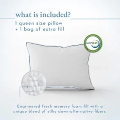 Luxury Bed Pillow, Adjustable 3-Chamber, Medium-Firm, Cooling, Down-Alt Around With Memory Foam - By California Design Den 14 Luxury Bed Pillow, Adjustable 3-Chamber, Medium-Firm, Cooling, Down-Alt Around With Memory Foam - By California Design Den -Bedding Shop GUEST 7ad6009d f3ee 4353 9c25 778429ce0031