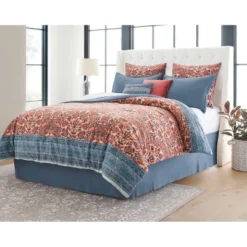 8pc Printed Paisley With Border Comforter Bedding Set Rose/Blue - Threshold™ -Bedding Shop GUEST 7b8d45f1 985f 43cc 84e6 bfe07693792b