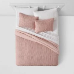 Strawberry Print Reversible Microfiber Comforter & Sheet Set Light Pink - Room Essentials™ -Bedding Shop GUEST 7c03b5f8 10cd 4624 86bd 0b09f5bb4618