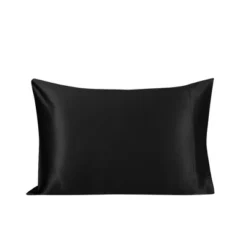 2 Pcs Queen Silk For Hair And Skin Gift Set Pillowcase And Eye Cover Black - PiccoCasa -Bedding Shop GUEST 7e7df1cc c1b3 481e bf33 d684332bcb69