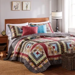 Colorado Lodge Quilt Set 5-Piece Multicolor By Greenland Home Fashions -Bedding Shop GUEST 7fc41d5c c438 4911 9da4 08e85ab294c9