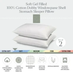 Ella Jayne 100% Cotton Dobby-Box Shell Down Alternative Pillow -Bedding Shop GUEST 809d2b49 6ffd 4225 a2c2 6f0ce7403530
