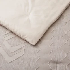 Peace Nest 3 Piece Year-Round Warmth Geometric Clipped Comforter Set Soft Microfiber -Bedding Shop GUEST 80eab014 a18d 443e 9571 8b91e214f272