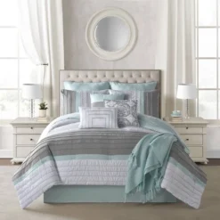 Mia Comforter Set Gray - Lanwood Home