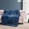 48"x72" Machine Washable 12lbs Weighted Shiny Velvet Throw Blanket Navy - Dream Theory -Bedding Shop GUEST 82507787 8252 4af2 9423 88199193205a