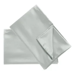 2 Pcs King(20"x36") Silky Satin Satin Cool Pillow Cases Light Gray - PiccoCasa -Bedding Shop GUEST 82e9fc51 7b5b 4d94 add4 5d2333c4bd61