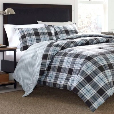 Atlantic Blue Lewis Plaid Comforter Set - Eddie Bauer® 4 Atlantic Blue Lewis Plaid Comforter Set - Eddie Bauer® - Image 2