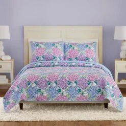 Vera Bradley 3pc Happy Hydrangea Quilt Set Purple/Pink 13 Vera Bradley 3pc Happy Hydrangea Quilt Set Purple/Pink -Bedding Shop GUEST 85a70239 55d3 40cc 983b 50402dd6e398