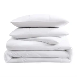 City Scene Solid Microfiber White Twin Duvet Cover Bonus Set -Bedding Shop GUEST 891cbbc4 d31d 4638 b90b eabe109f1ea4